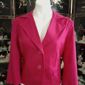 Lightweight Tailored Jacket with 3/4 Sleeves